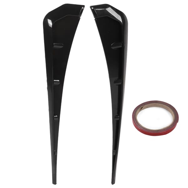 2 stk. Bil Mudguard Side Wing Air Vent Cover Trim Sort Eksteriørtilbehør Universal til bil