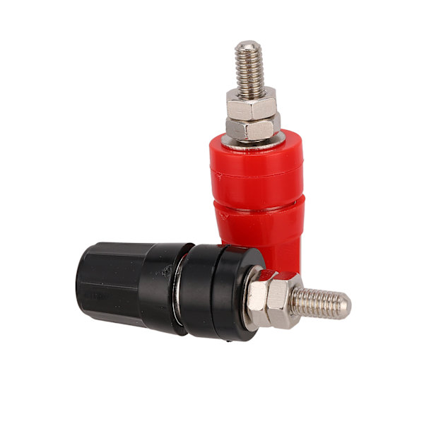 10 STK U50 4 mm kobberterminal Rød svart høyttalerkontakt Forsterkerterminal Audio sekskantterminal