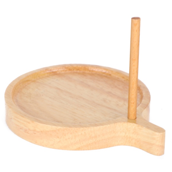 Rund perleplate i tre for smykkefremstilling DIY veving solid wood loom kit