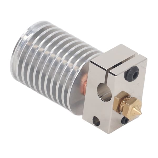3D Printer Hotend Opgraderingssæt med 0,4 mm Messingdyse Varmeblok Bimetalrør Silikonecover