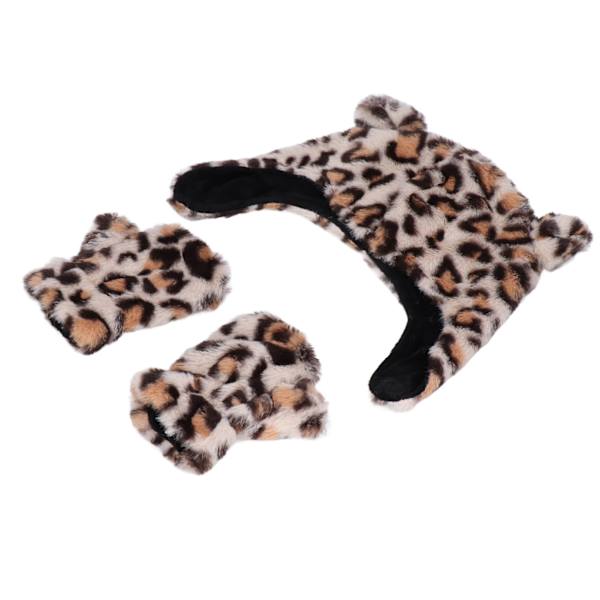 Baby Hat Gloves Set Mjuk Bekväm Dubbelskiktsdesign Söt Utsökt Kläder Tillbehör