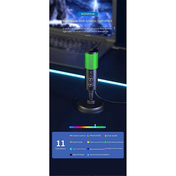 USB Live Mikrofon För Spelinspelning K Sång