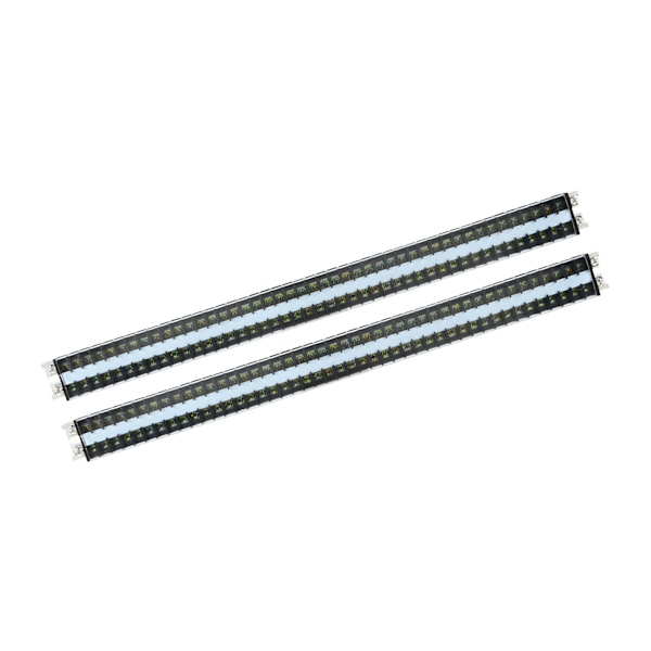 2st Kopplingslist 660V 15A Kopplingsbarriärblock med cover för elektroniska kretsar 45 positioner