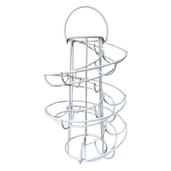 Eggeholder Multifunksjonell Spiraldesign Jern Kreativ Eggeoppbevaringsstativ For Kjøkken Zekai Sølvgrå