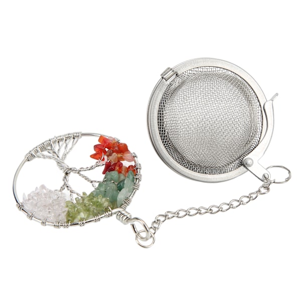 Teinfuser 304 Rostfritt Stål Livets Träd Tesil Teinfuser Kristall Te Avloppsfärgblandning