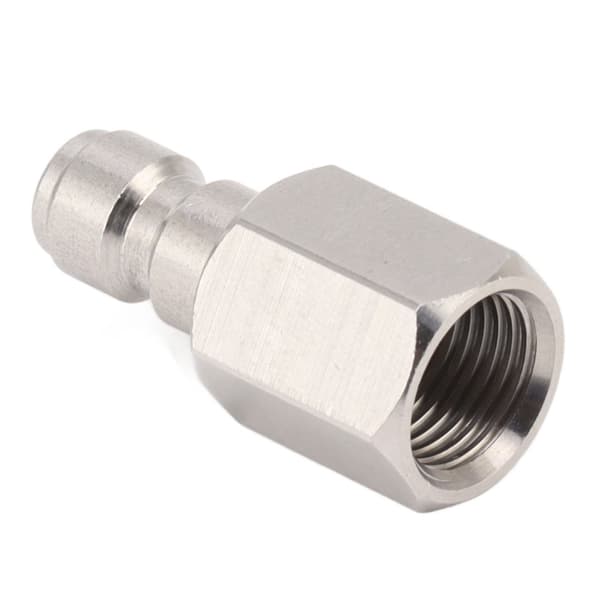 1/8 tomme BSPP hungevindfitting 304 rustfrit stål lige hunadapter til CO2-cylinder oppustelig tilbehør