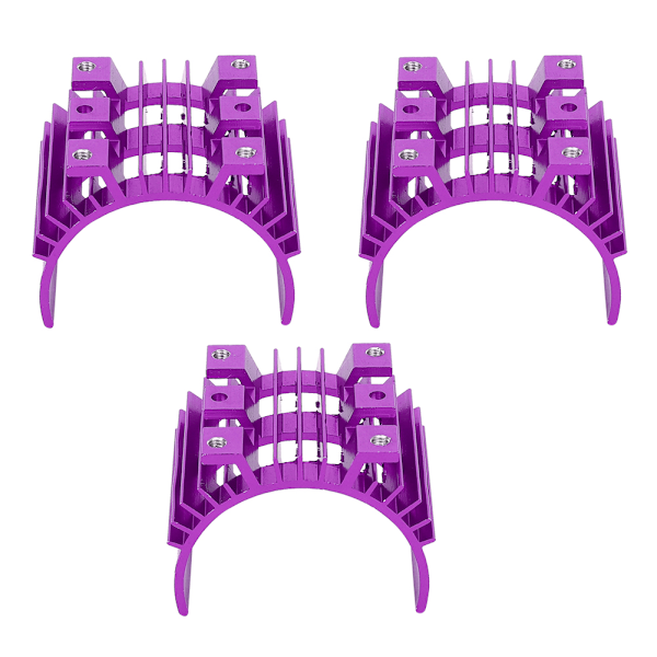 3 stk. motor køleplade køledel passer til Wltoys 144001 1:14 RC bil lilla