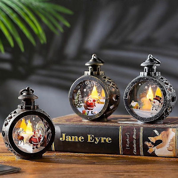 Juldekorationer LED-belysning Butiksfönsterdekoration Julgranshänge Kreativa Rekvisita, 1 Styck, Bronsfärg