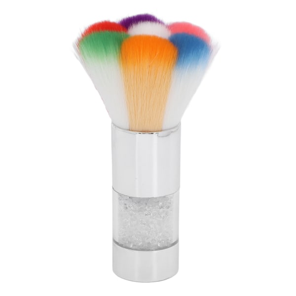 Sminkebørste Fasjonable Rhinestones Innlagt Løs Powder Foundation Brush Nail Art Dust Remover Sølv