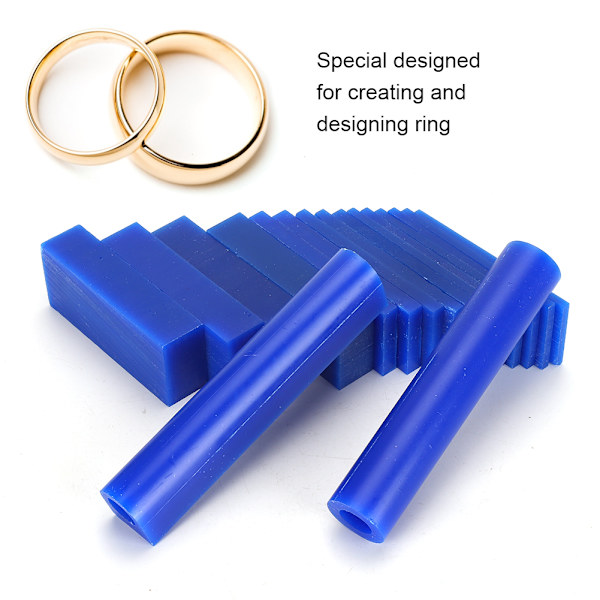 Smycken Ring Form Vax Tube Smycken Ring Gör Gravyr Ark Set Blå