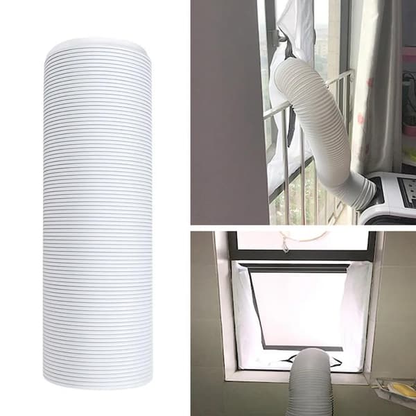 Udsugningsslange PP | 130 mm | 1,50 m | egnet til: Luftventilation / Tørretumbler Emhætte | Hvid