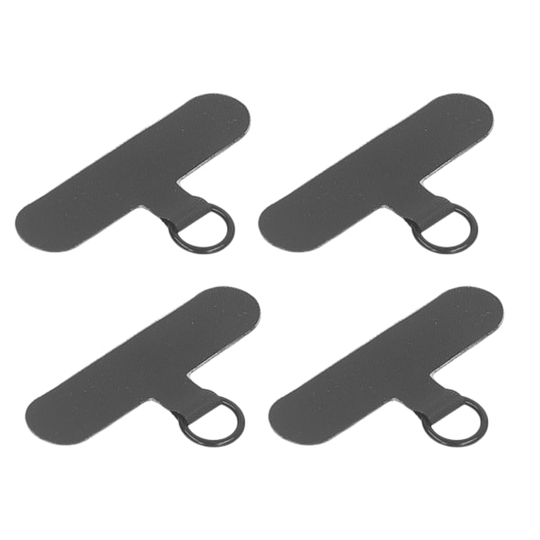 10 stk. Telefon Tether Tab Universal Mobiltelefon Lanyard Patch Uden Klæbemiddel Til De Fleste Smartphones Forhindrer Tab Sort