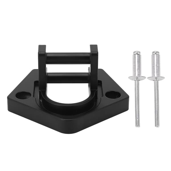 RV Markise Base 3825.RV.032922 Solid Aluminium Bundfod Sort til Sunchaser II Kraftig Endeprop Afrundet Hardware