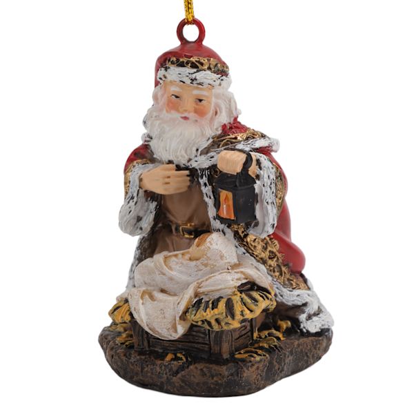 Jultomte Staty DIY Handgjord Handmålad Gammal Man Lykta Form Julgran Dekoration Hänge Prydnad