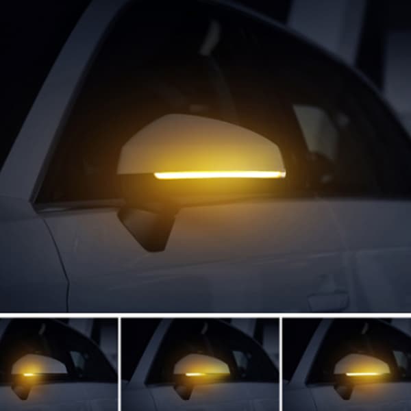 LED-siipipeilit, dynaamiset virtaavat vilkut, sopivat A3/S3/RS3 8V 2013-2020