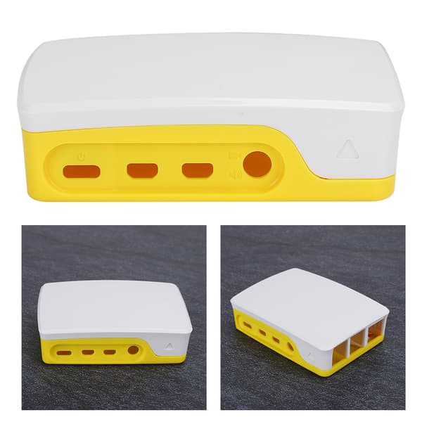 ABS-kotelokotelo kellertävänvalkoinen sopii Raspberry Pi 4B -suojakoteloon