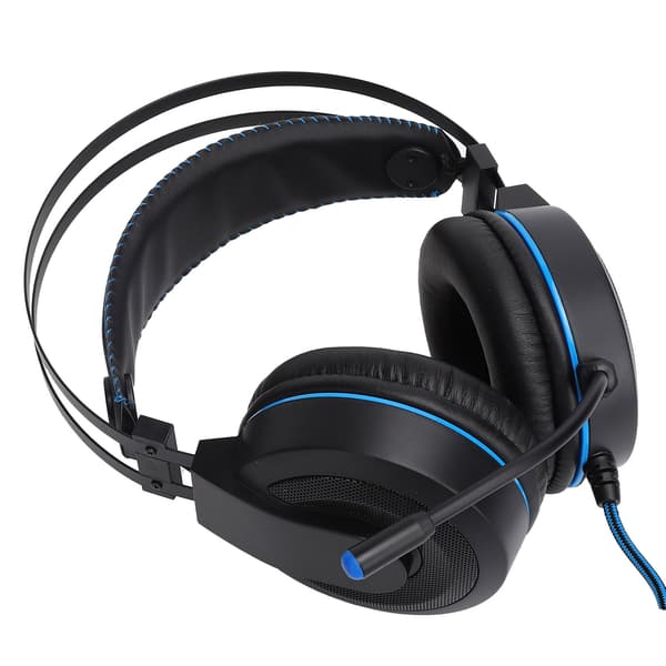 Kablet Gaming Hovedtelefon LED Lysende Computer Gaming Headset med 3,5 mm Jack til PS4