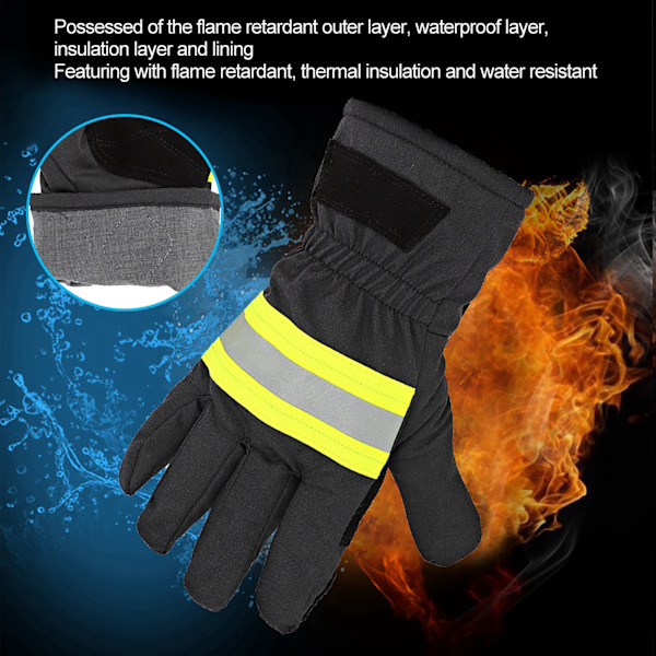 Palonkestävät Anti Fire Equipment Lämmönkestävät Paloa hidastavat Palomiesten suojakäsineet