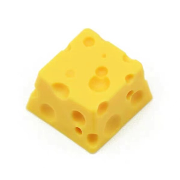 Resin Keycap i härlig ost-stil, handmålad, utsökta detaljer, hållbar, söt Keycap för datortangentbord