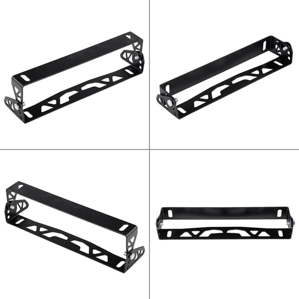 Universal Bil Styling Aluminium Nummerpladeramme Justerbar Racing Nummerpladeholder Sort