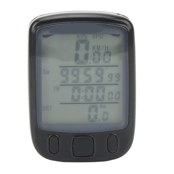 563A cykel engelsk kablet computer lysende vandtæt cykel speedometer til cykling realtidshastighedssporafstand