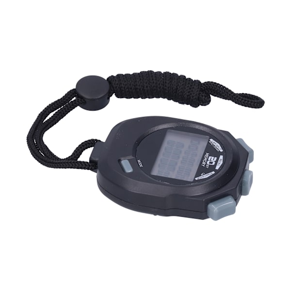 Sports elektronisk stopur 1/100 sekund høj nøjagtighed digital kronograf timer 12/24 timer system