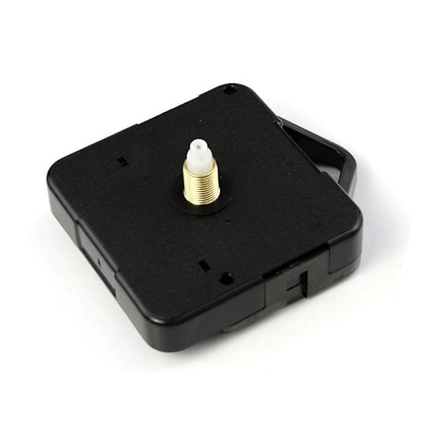 Batteridriven svart plastklocka, 5,5 x 3,8 x 5,5 cm