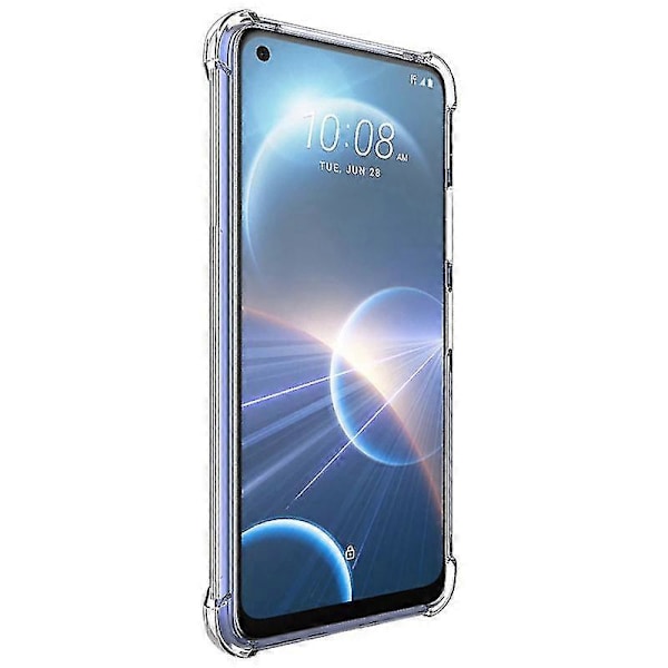 Imak Airbag Stødsikkert Telefoncover til HTC Desire 22 Pro 5G - Anti-ridse TPU Cover Transparent