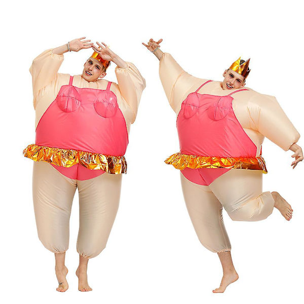 Voksen Oppustelig Ballerina Kostume - Sjov og Fed Dragt til Halloween Kostumefest