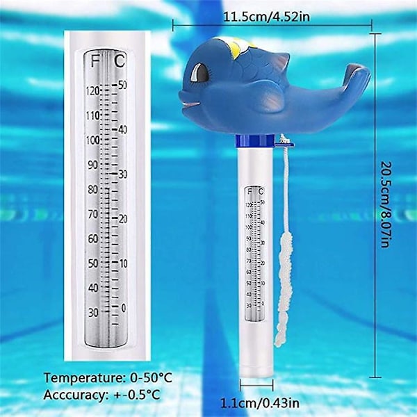 Flytande Pooltermometer - Noggranna Avläsningar, Stor Storlek, Slitstark (3-pack)