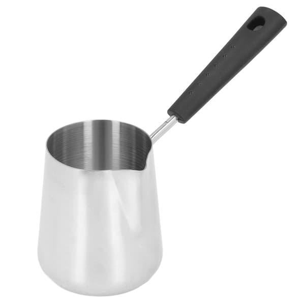 Smørvarmer Mini Kaffekande i Rustfrit Stål 350 ml med Tud til Smeltning