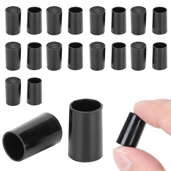 10 par högklackade spetsar Svarta CPU-polyuretanskor Reparationsersättningssatser Inre diameter 10 mm