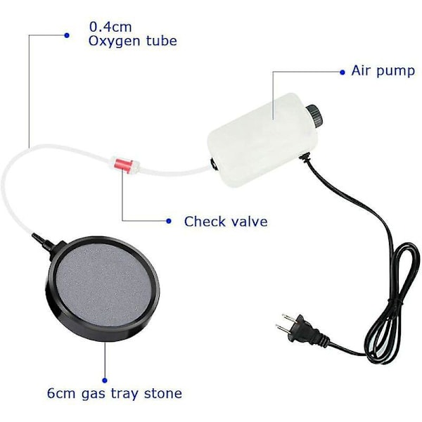 Akvarium Luftsten Bubbeldisk, Akvarium Bubbel Luftdisk Dichichir Ersättning för Akvarium Koi Damm 10.7cm Hydroponisk Pump Dammdekor
