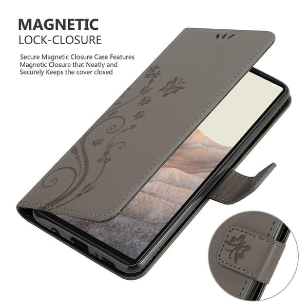 PIXEL 6 Protective Case - with floral pattern and card slot FLORAL GREY FLORAL GREY PIXEL 6