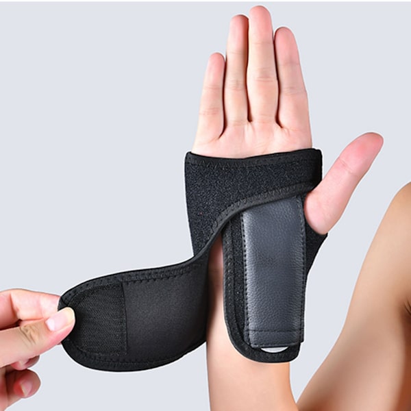 Sport handledsskydd handledsbandage tyngdlyftning handledsstöd handskydd (svart R)