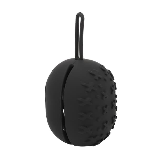 Makeup Svamp Etui Åndbart Blødt Bærbart Silikone Makeup Blender Holder til Hjem Rejse Sort