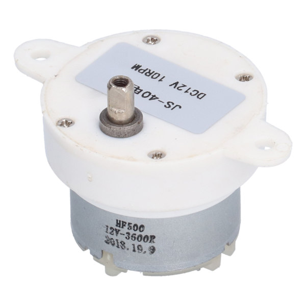 JS‑40 DC12V 10RPM Gearmotor Langsom hastighedsreduktionsmotor til Finansielle Maskiner Kontorautomatisering og andet
