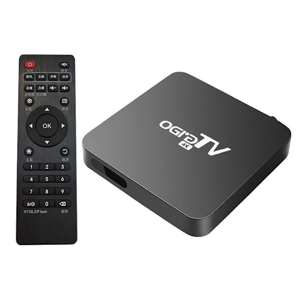 4K TV Set Top Bo x Understøtter 2.4GHz 5GHz Intelligent Stemme Media Afspiller TV Bo x