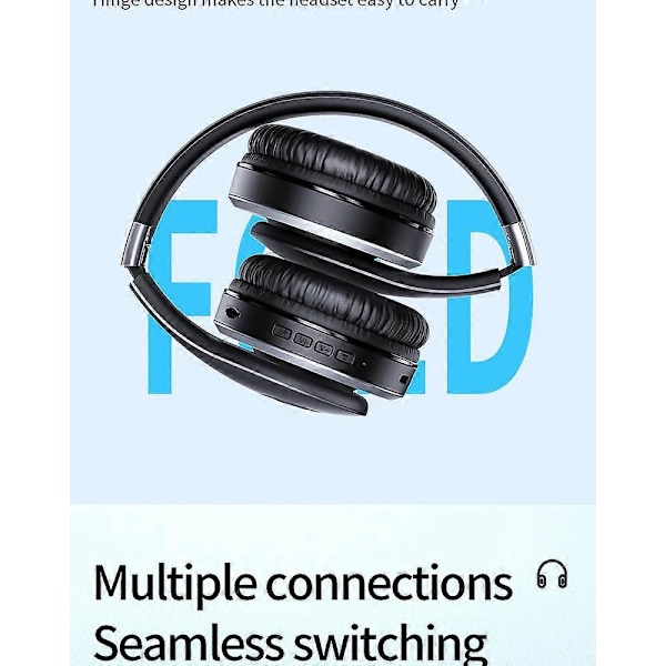 Bärbart Bluetooth-headset mobiltelefon trådlöst kort subwoofer självlysande sportheadset vit