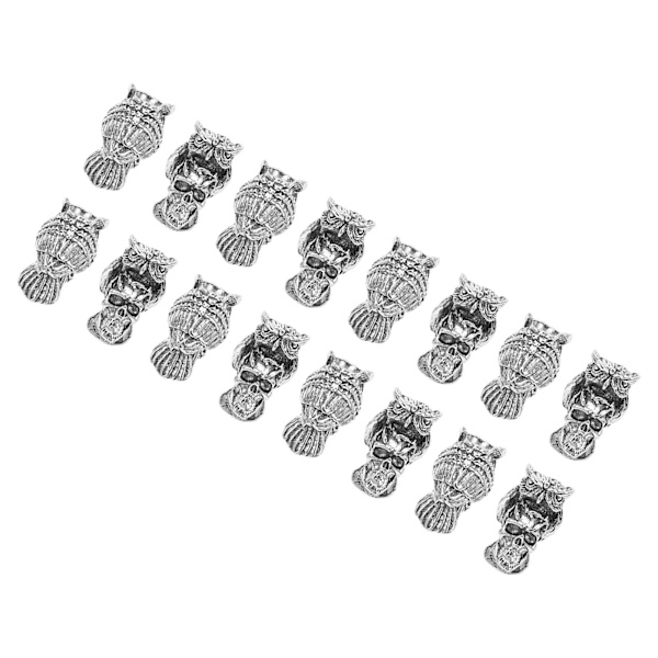 20st Skäggpärlor Legering Fint utseende Delikat detaljer Hårpärlor för armband Halsband DIY Hårdekoration