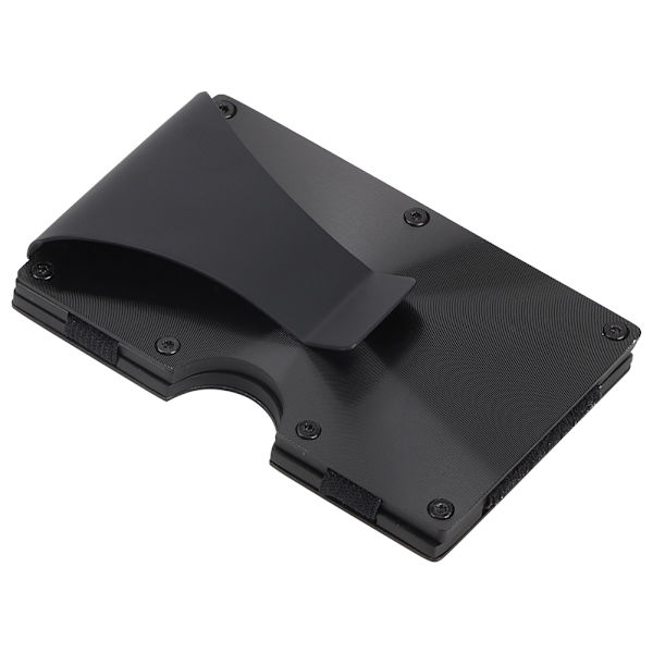 Anti-magnetisering Pengeclips Business Card Kreditkort Holder Opbevaringsarrangør (Sort)