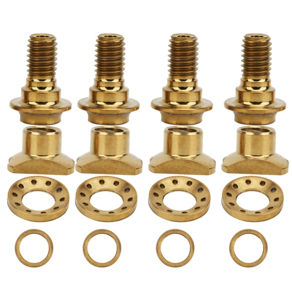 16 st C Clamp Bromsbacks Mutter Kit Bult Titanium Legering Skruvar Set för landsvägscykel Bikegold