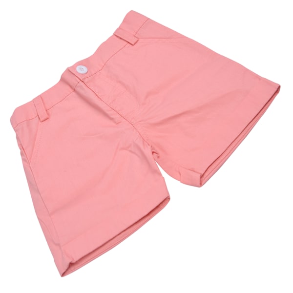 Pink Baby Shorts Åndbar Bomuld Bukser Bløde Toddler Sommer Shorts til 3-6 År Gamle BabyPink 120cm