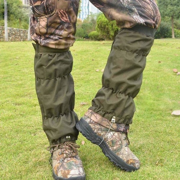 Ormdamasker Ormbetsskydd för underben Utomhusvandring Vattentäta justerbara stövlar Cover Legging damasker för campingfiske