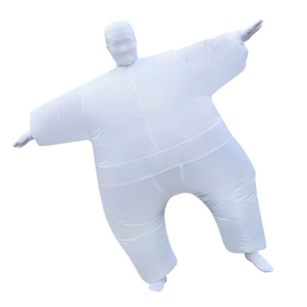 Uppblåsbar helkroppsdräkt Sumokläder Walking Doll Funny White för höjd 1,6 m - 2,2 m