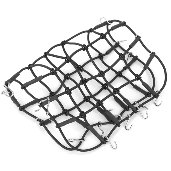 Elastiskt bagage takräcke nät töjbart simuleringstillbehör för 1/8 1/10 RC CrawlerBlack