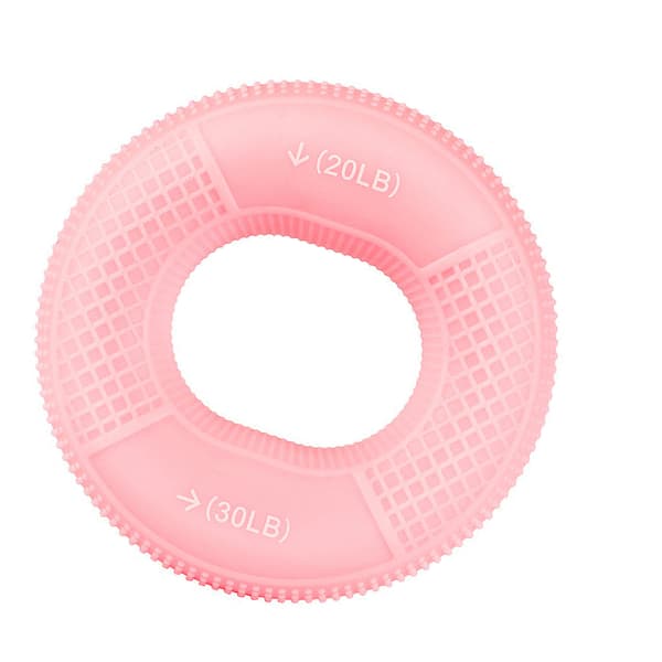 Ring Hand Exerciser Portabel Silikon Dubbel Styrka Förbättra Cirkulation Finger Exerciser Rosa