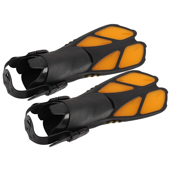 2 stk justerbare snorkel finner myke TPR åpen hæl lange dykkerføtter for svømmingXL