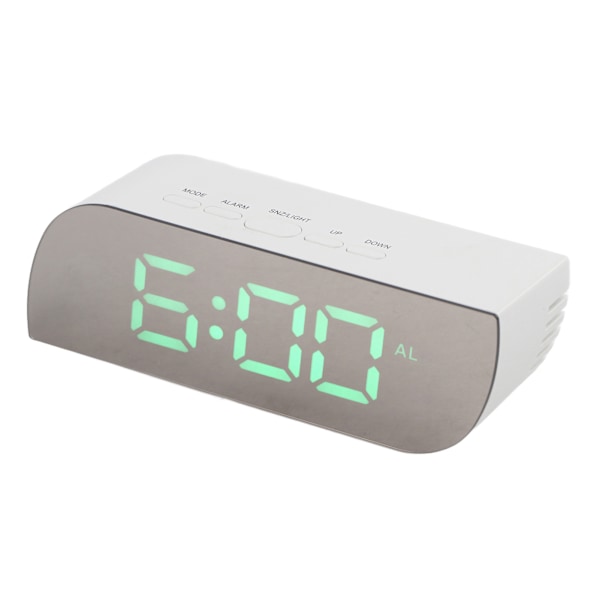 LED Digital Klocka 12/24 Timmars Konvertering Justerbar Ljusstyrka Sängklocka GHY-0801Grön