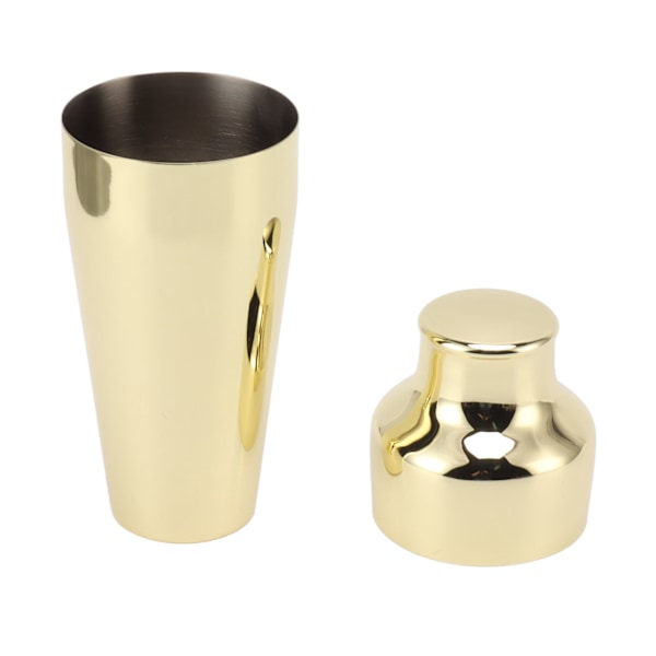 Cocktail Shaker 304 Rustfrit Stål Fransk Stil Bartender Shaker til Blandede Drinks Luksus Guld